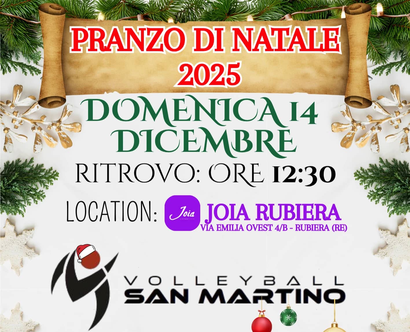 🎄 Pranzo di Natale VBSM 2025 🎅
